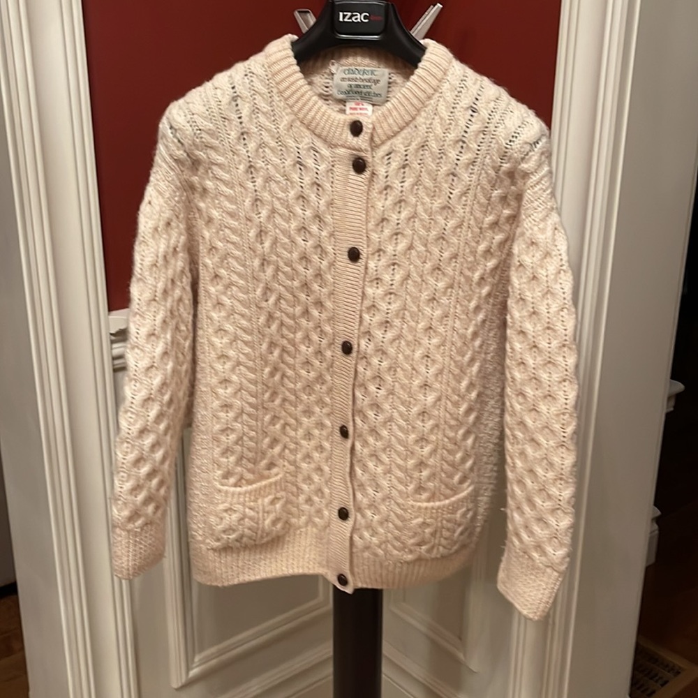 Cream Cable Knit Cardigan